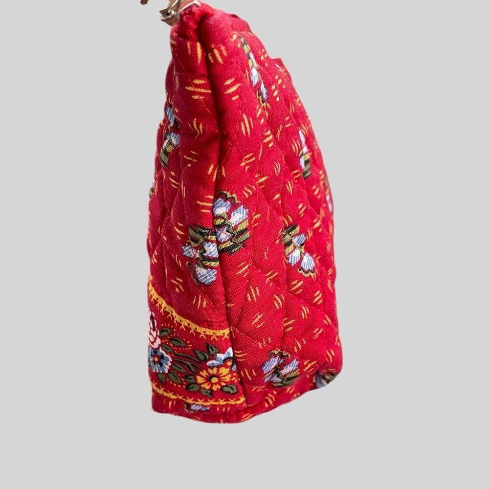 Vera Bradley Provincial Red Small Cosmetic Bag Retired Vintage EUC - Picture 4 of 6